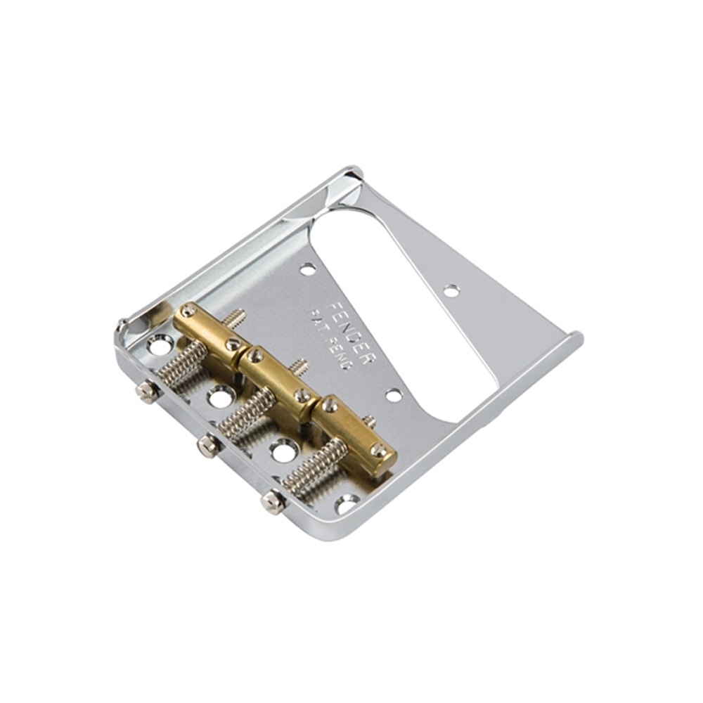 Fender American Vintage Hot Rod Telecaster 3-Saddle Bridge Assembly – Nickel, Intonatable, For Telecaster Guitars